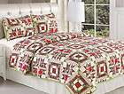 Burgundy Oversized Reversible Bedspread Quilt Set King, 3Pcs King 