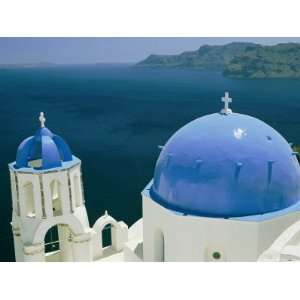  Elevated View of the Aegean Sea from Atop a Church with 