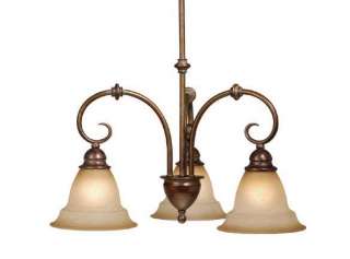   ROYAL BRONZE 3L CHANDELIER LAMP CEILING LIGHTING OM CHD003RZ  