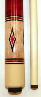 Pechauer 2011 JP08 L Pool Cue   Red/Wine   No Wrap  Free Ship, 2x2 