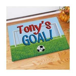  Personalized Soccer Goal Doormat Kids room door mat Patio 