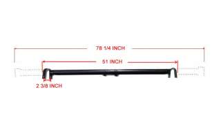 Top Rail Side Bars for Ladder Rack Truck Bed PickUp Contractor Lumber 