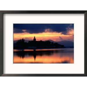  Sunset Over Big Buddha, Thailand Framed Photographic 