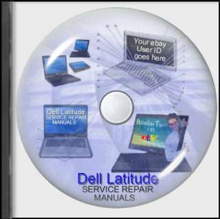 Dell Latitude Laptop Service Repair User Manuals on CD  