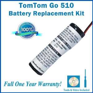  TomTom Go 510 Battery Replacement Kit with Installation 