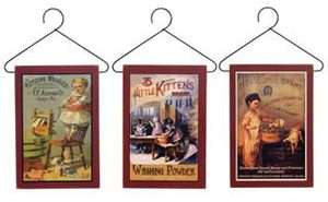   Country Colonial VINTAGE ADVERTISING LAUNDRY SOAP SIGNS Plaque Hangers