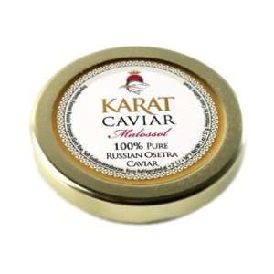 Russian Osetra Karat Caviar   Amber 0.5 oz.  Grocery 