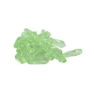  Green Skinny Teardrop Glass Beads   Pack of 48 Toys 