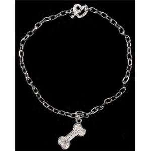   Bling Pet Necklace  Charm HEART  Size 14 INCH