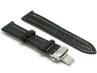 22mm Leather watch strap DEPLOYMENT CLASP for Citizen  