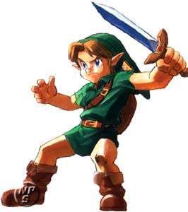 Ocarina of Time Link Costume Legend of Zelda Cosplay  