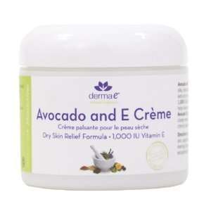  derma e Avocado & E Dry Skin Relief Creme, 4 oz Beauty