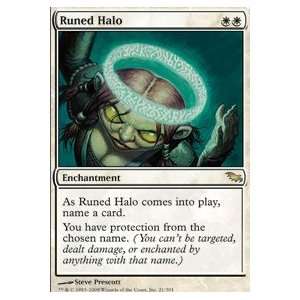    Runed Halo RARE #021   Magic the Gathering Shadowmoor Toys & Games