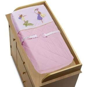 Fairy Tale Fairies Pink Changing Pad Cover