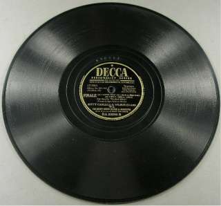   Wilbur Evans Felix Knight & Lisette Verea {78 RPM 10 Records