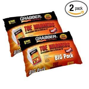 Grabber Warmers Grabber Big Pack Toe Warmers, 8 Pairs Adhesive Toe 
