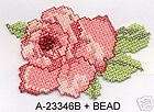 Red Valentine Rose Flower Embroidery Applique Patch items in BB 