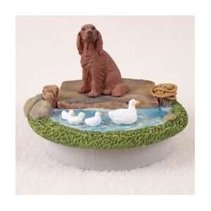 Irish Setter Candle Topper Tiny One A Day on the Lake
