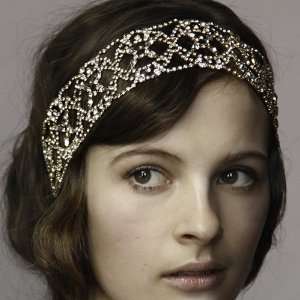 Jennifer Behr Wide Crystal Lace Headwrap