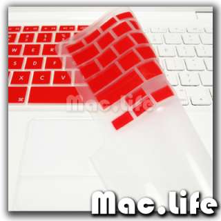 FULL RED Silicone Keyboard Skin Cover for Old Macbook White 13 (A1181 