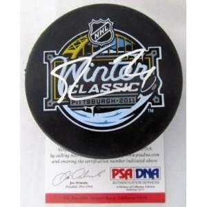  Autographed Hockey Puck   Winter Classic PSA   Autographed NHL Pucks 