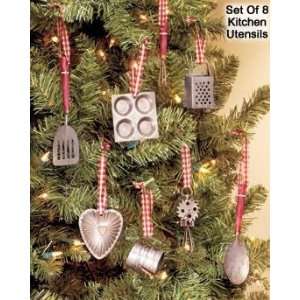   Utensils Christmas Tree Ornaments (Set of 8 Ornaments)