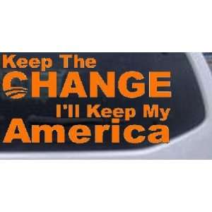  Keep The Change Political Car Window Wall Laptop Decal 