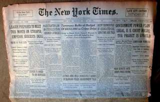 1935 NY Times newspaper HOLOCAUST BEGIN Nazi Germany JUDAICA Nuremberg 