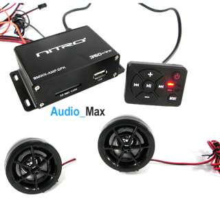   Boat Golf Cart Amplifier And Speakers Kit Wiht USB SD input And FM