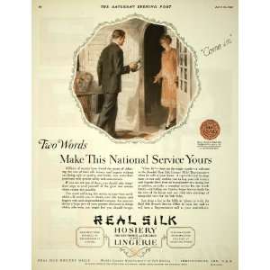 1926 Vintage Ad Real Silk Hosiery Salesman Fred Mizen   Original Print 