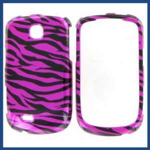 Samsung T499 Tass Zebra on Hot Pink Hot Pink/Black Protective Case