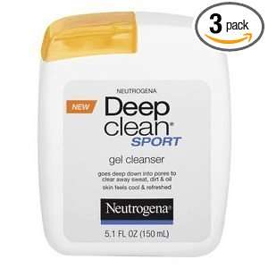  Neutrogena Deep Clean Sport Facial Cleanser 5.1 Oz (Pack 