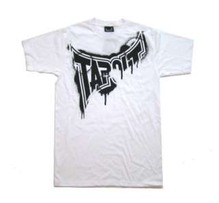 TAPOUT T SHIRT WHITE SPRAY PAINT TEE MENS XL  