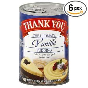 Thank You Pudding Vanilla Pudding, 15.75 Ounce (Pack of 6)  
