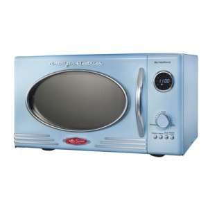 COUNTERTOP DORM BLUE RETRO VINTAGE STYLE MICROWAVE OVEN  