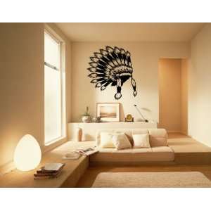  vinyl wall mural decal sticker indian headdress 