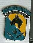 ARMY CREST DUI,*NEW*STB 1ST CAVALRY DIV, REVISED COLO  