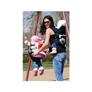   Baby Carrier Sophia Black on Black Straps with Bonus Dainty Baby