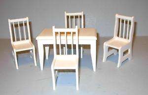 PC. TABLE AND CHAIR SET DOLLHOUSE FURNITURE MINIATURE  