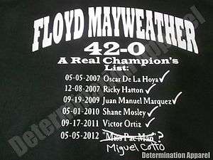   Shirt CHAMPIONS LIST Miguel Cotto  Pacquiao Boxing Money B  