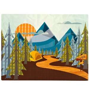   Lets Go Camping Activity Placemats (4) Party Supplies Toys & Games