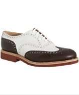 style #315692501 dark brown two tone leather Downtown wingtip 