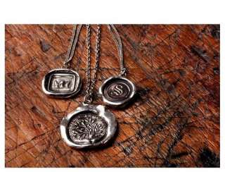 Pyrrha Wax Seals Mens Sterling Silver St. George Mens Necklace 