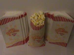 POPCORN BAGS 150 PCS 1.5 OZ OUNCE THEATER PARTY MOVIE 5 X 10  
