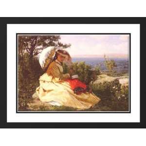  Breton, Jules 24x19 Framed and Double Matted La Femme A L 