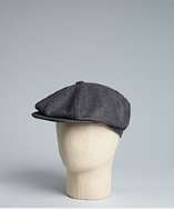 Paul Smith grey wool blend newsboy cap style# 318327501