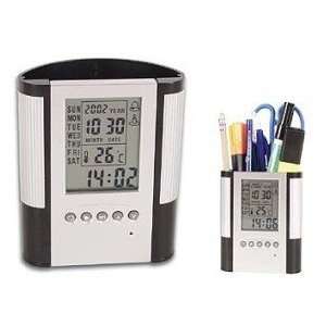  CALENDAR & CLOCK LCD PENHOLDER