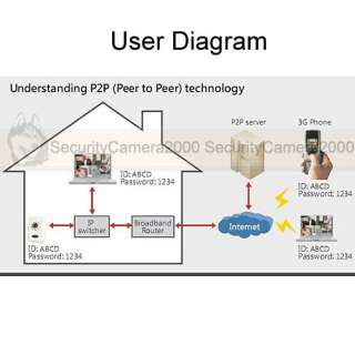 P2P Peer to Peer Outdoor IP Network Security Camera  