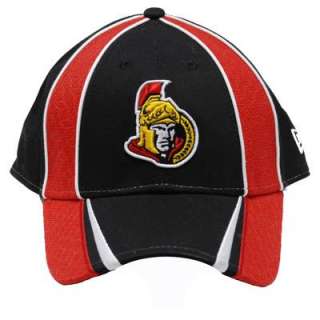 NEW ERA NHL OTTAWA SENATORS BLACK RED VELCRO CAP HAT  