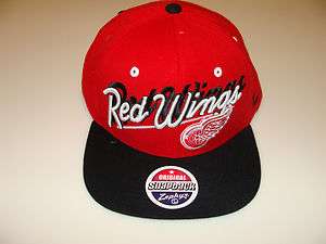 2011 12 Zephyr Detroit Red Wings Snapback Cap Hat NHL Hockey Shadow 